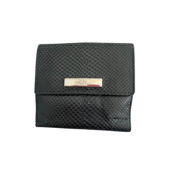 GUCCI Womens Vintage Black Leather Snap Clutch Wallet - Picture 2 of 11